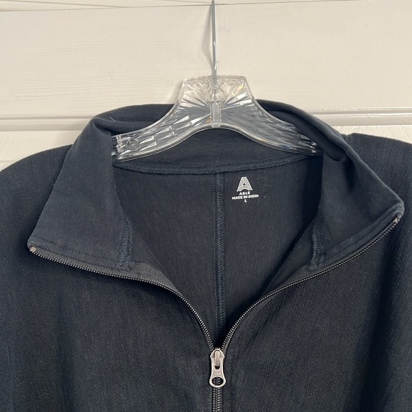 ABLE black pullover half zip drawstring waist size large - Picture 3 of 9